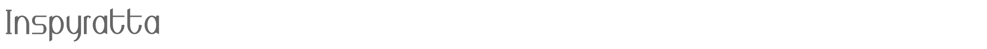 Sample characters Inspyratta Font