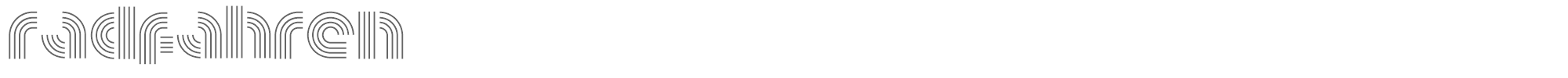 Sample characters Radfahren Font
