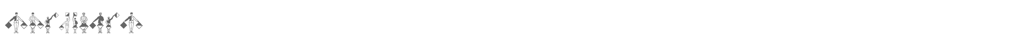 Sample characters SignFlags Font