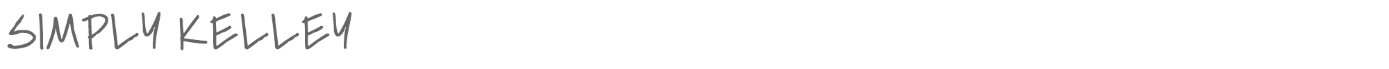 Sample characters Simply Kelley Font