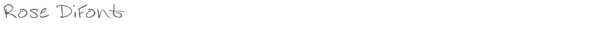 Rose DiFont RoseDiFont.ttf font preview