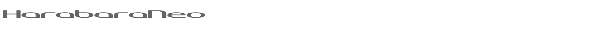 Sample characters Harabara Neo Font