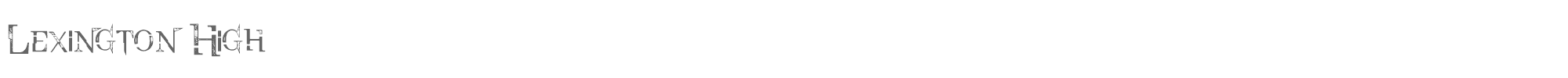 Sample characters Lexington High Font