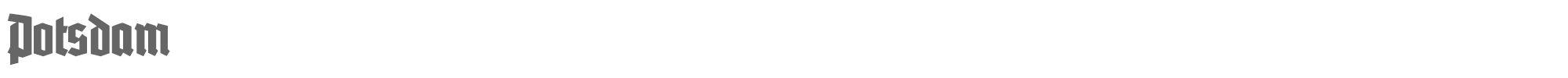 Sample characters Potsdam Font