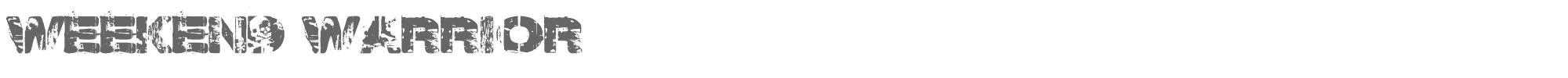 Weekend Warrior WeekendWarrior.ttf font preview