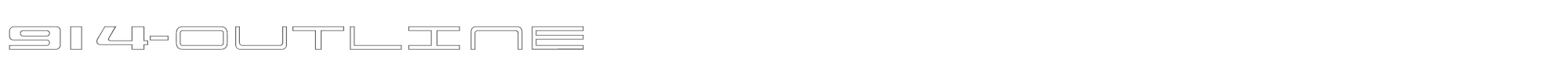 914 914-OUTLINE.ttf font preview