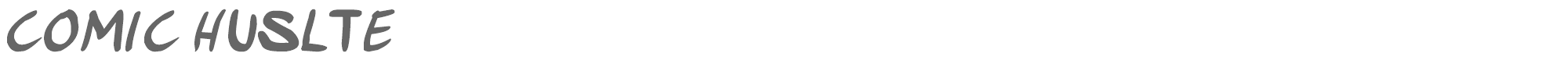 Comic Hustle comichustletbs_itabold.ttf font preview