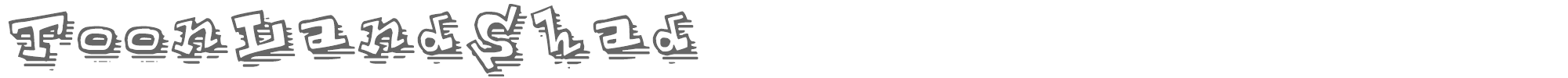 ToonLand ToonLandShad.ttf font preview
