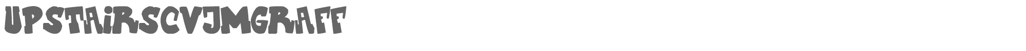 Sample characters Upstairs CVJM Graff Font