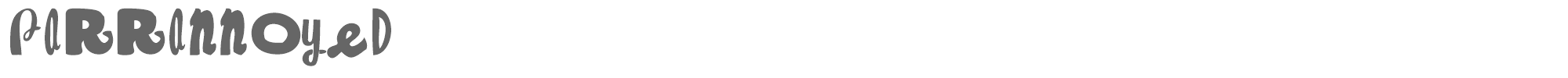 Parrannoyed Parrannoyed-Regular.otf font preview