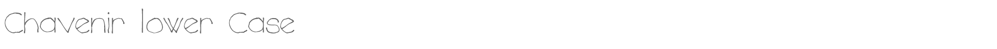 Chavenir chavenir_LC.ttf font preview