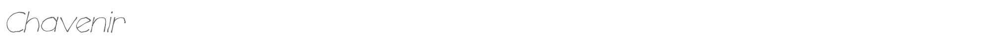 Chavenir chavenir_italic.ttf font preview