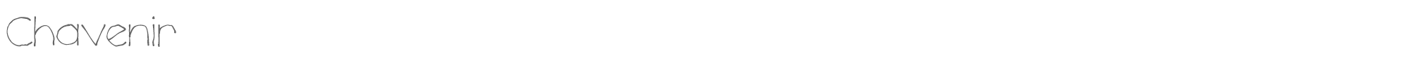 Chavenir chavenir_regular.ttf font preview
