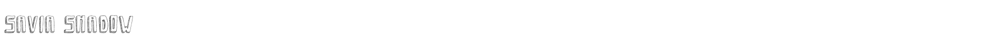 Savia Shadow savia_shadow.ttf font preview