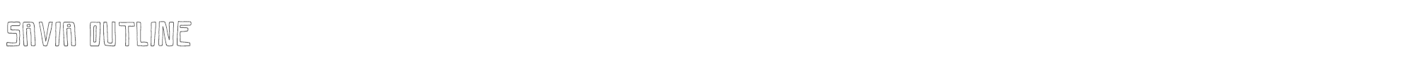 Savia savia_outline.ttf font preview
