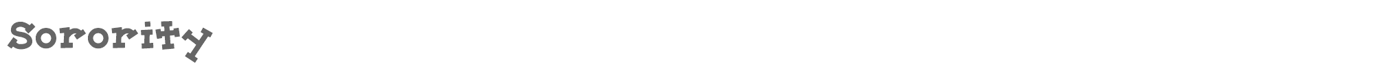 Sorority Sorority.ttf font preview