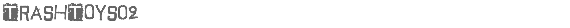 Trash Toys 02 TrashToys02.ttf font preview