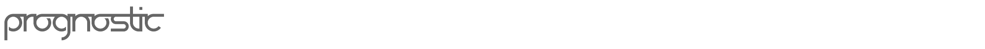 Sample characters Prognostic Font