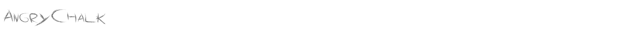 Sample characters Angry Chalk Font