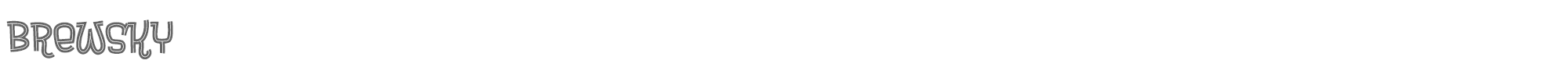 Brewsky Brewsky.ttf font preview