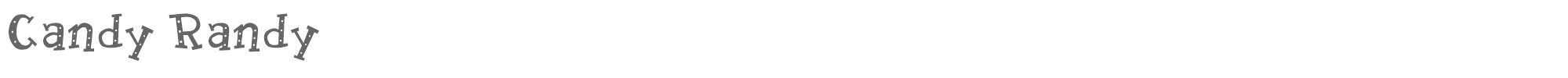 Candy Randy candyrandy.otf font preview