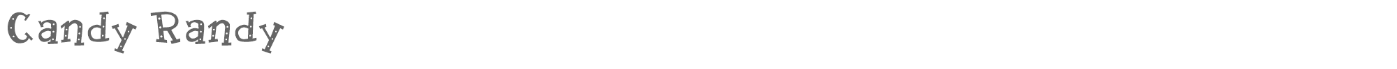 Candy Randy candyrandy.ttf font preview