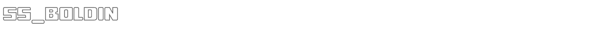 SS Boldin line.otf font preview