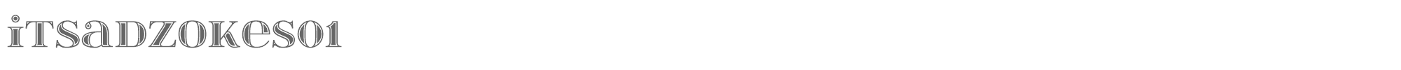 Itsadzoke itsadzokeS01-046.otf font preview