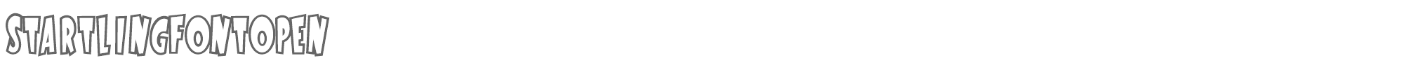 Startling StartlingFontOpen.ttf font preview