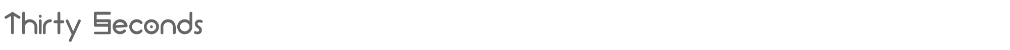Thirty Seconds ThirtySeconds.ttf font preview