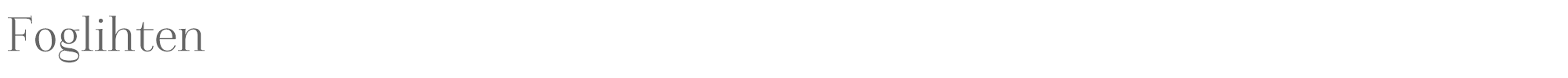 Sample characters Foglihten Font