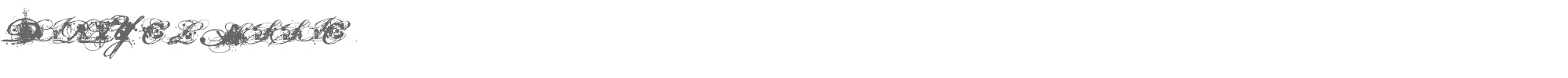 Sample characters Dirty and Classic Font