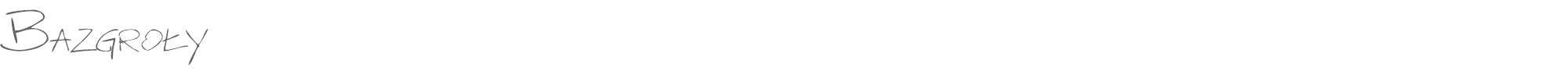 Sample characters Bazgroly Font