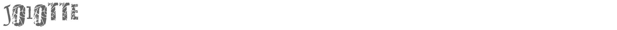 Sample characters Jolotte Font