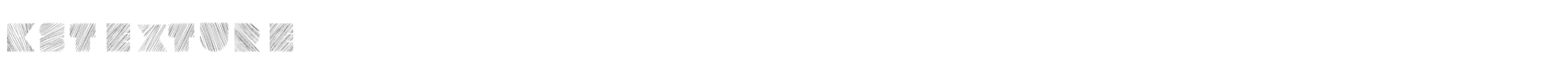 Sample characters Kstexture Font