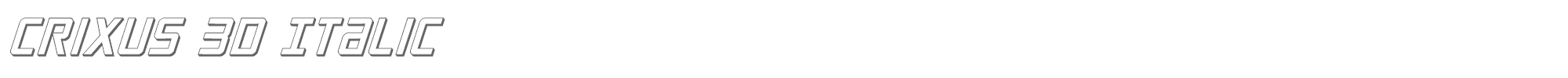 Crixus crixus3dital.ttf font preview