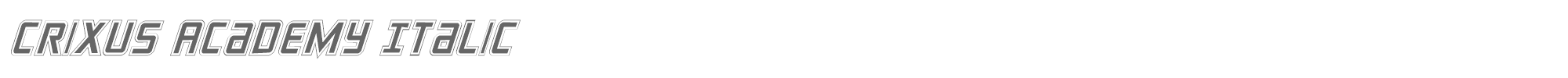 Crixus crixusacadital.ttf font preview