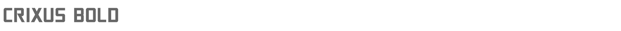 Crixus crixusbold.ttf font preview