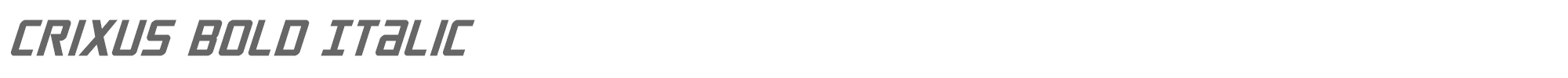 Crixus crixusboldital.ttf font preview