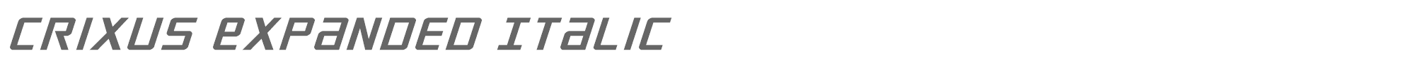 Crixus crixusexpital.ttf font preview