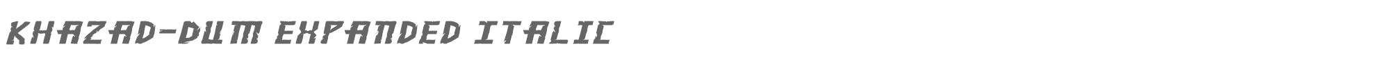 Khazad-Dum khazadei.ttf font preview