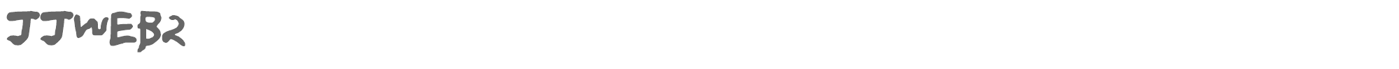 Sample characters JJWeb2 Font