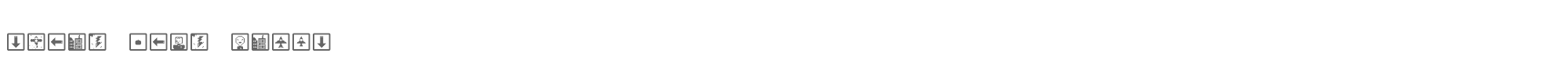 Sample characters Space Game Icons Font