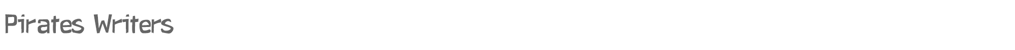 Pirates Writers PiratesWriters.ttf font preview