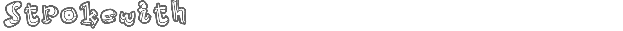 Strokeless Strokewith.ttf font preview