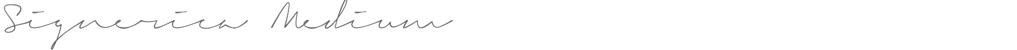 Signerica Signerica_Medium.ttf font preview
