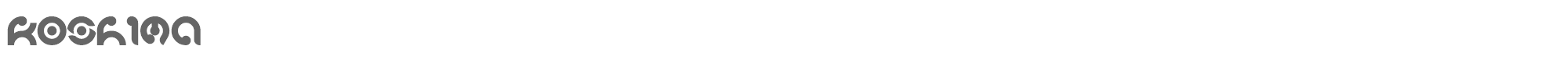 Sample characters Kioshima Font