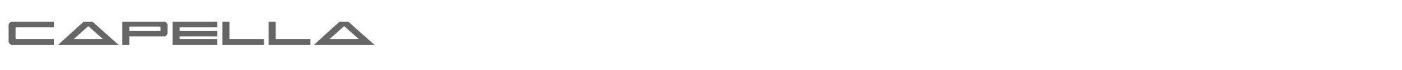 Sample characters Capella Font