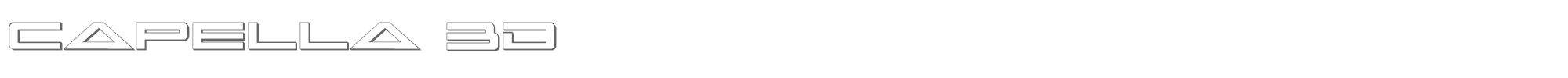Capella capella3d.ttf font preview