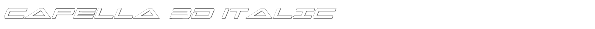 Capella capella3dital.ttf font preview